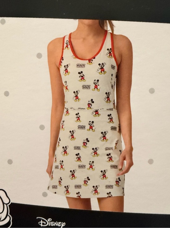 Disney Dresses & Skirts - Disney Mickey Mouse Athletic Tank Dress with Red Trim women’s Large New